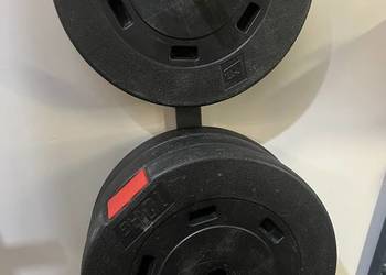 Zestaw obciążeń kompozytowych+gryf prosty 160cm+2 x gryf hantli 125kg