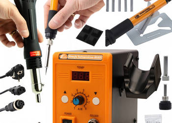 Stacja Lutownicza Hot-Air Rosfix 858D – 700W, 3 Dysze | Zestaw 8w1