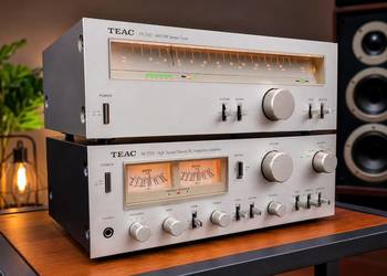 Piękny zestaw zmacniacz ,radio Vintage TEAC