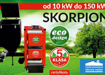 Piec Kocioł KG PREMIUM 10 kW do 100 m2 KLASA 5 PODAJNIK PLESZEW
