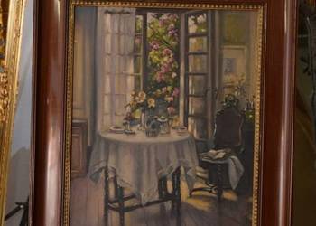 B. RYCHTER JANWOSKA - WNĘTRZE DWORU - STARY OBRAZ