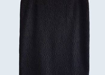 Damska spódnica klasyczna ołówkowa koronka czarna Salko 40/L