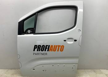 DRZWI LEWY PRZÓD PEUGEOT PARTNER IV Minivan BIAŁY