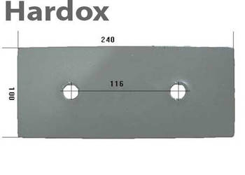 Płoza krótka HARDOX 8211125/Sk części do pługa HUARD HOWARD