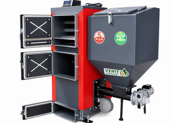 Kocioł na ekogroszek groszek piec co z podajnikiem 25kW 250m2 atest 5klasa