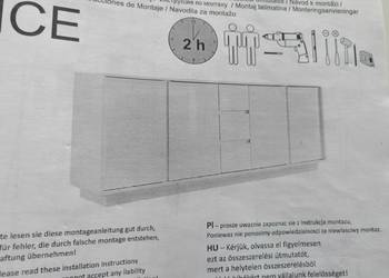 Szeroka komoda biała połysk