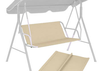 Siedzisko podkład do huśtawki ogrodowej 127x100 cm beżowe MultiGarden