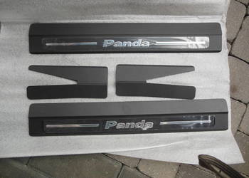 Komplet listew progu Fiat Panda II , czarne 60797703