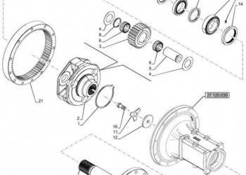 New Holland T6070 Wałek koła 47523148