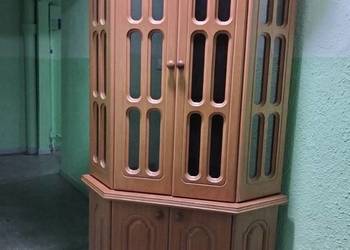 Witryna dębowa oszklona