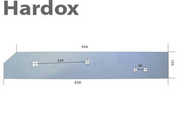 Płoza długa HARDOX 063603/P 063613/P do pługa KVERNELAND