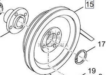 New Holland TX66 TX67 TX68 Koło Pasowe CZĘŚCI 9835949