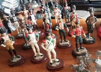 Żołnierzyki Żołnierze Napoleona I, figurki ręcznie malowane. 15szt.  Wysoko