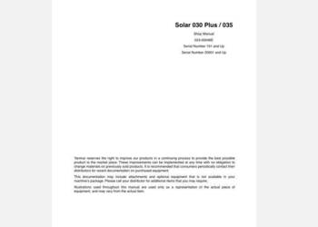 Daewoo Solar 030 Plus, 035 Plus instrukcja obsługi DTR PL