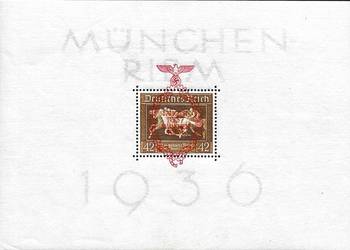 NIEMCY 1936 - BLOK 10.GRATIS WYSYŁKA!