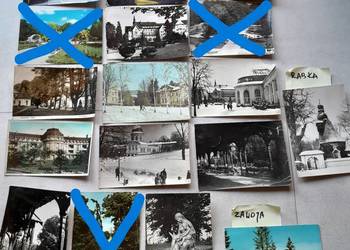 Stare kartki pocztowe pocztówki PRL Kudowa Lądek Rabka Zdrój