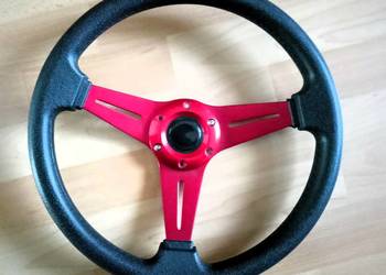 Kierownica czerwona sportowa 350mm