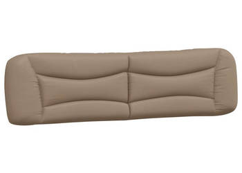 Poduszka na wezgłowie cappuccino 200 cm sztuczna skóra WM-374627