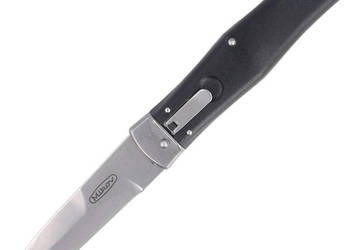 Nóż sprężynowy Mikov Predator Black ABS, Stonewashed N690 (241-BH-1/STN/KL…