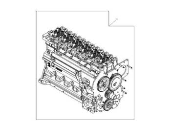 John Deere 9470RX - Zespół bloku komplet. reg. SE502569 (Silnik)
