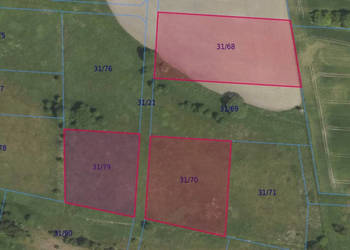 Działki 31/68, 31/70, 31/79 w miejscowości Grabowno Wielkie