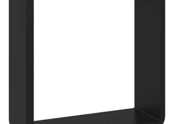 Półki ścienne kostki 3 szt. czarne MDF WM-323953