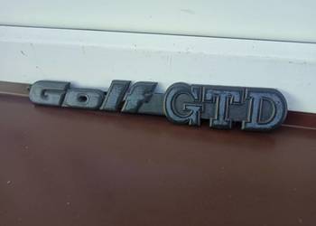 VW Golf MK3 III GTD emblemat na klapę bagażnika oryginał