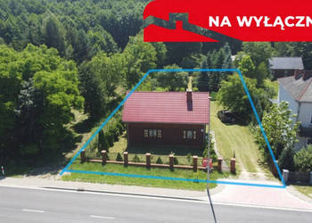 Dom wykonany z drewna w Lipie Miklas gm. Lipsko.