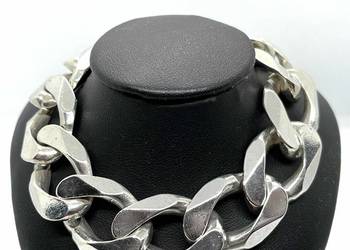 Srebrna Bransoleta Bransoletka Próby 925 92,15g Długość 22cm Pancerka Srebrna Bransoleta Bransoletka Próby 925 92,15g Długość 22cm Pancerka