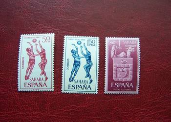 Sahara Hiszpańska 1965 MNH Mi. 277/79 Sport Koszykówka