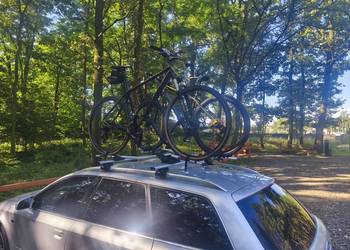 Wynajem bagarznika rowerowego Thule.