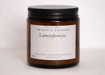 Świeca sojowa o zapachu lawendowym 120 ml