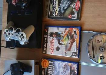 PS2 + gry+ EYE TOY+ pad star wars+ fcmb