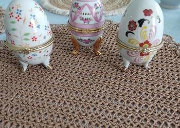 Jajka porcelanowe szkatułki