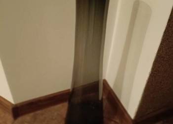 Wazon szklany, ciężki, dymiony