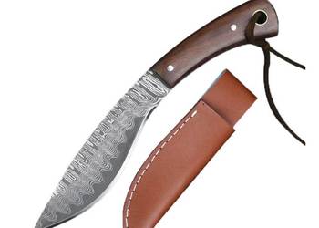 Nóż Myśliwski Mały Nożyk typ Finka Ostrze Stal Nierdzewna + POKROWIEC