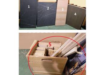 blat drewniany skrzynia kaseton deska szafki fronty