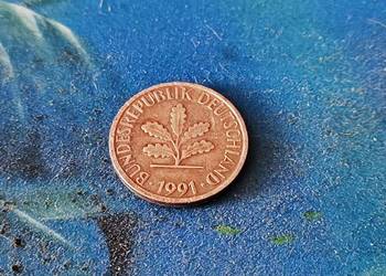 Moneta Niemiecka 1 pfennig 1991