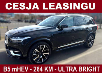 VOLVO XC90 ULTRA BRIGHT B5 264KM AWD Benzyna mHEV, OKAZYJNA CESJA LEASINGU