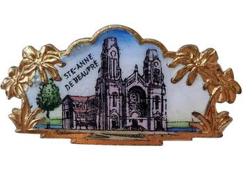 VINTAGE BROSZKA ŚW.ANNA Z MARYJĄ NA RĘKU Sainte-Anne-de-Beaupré KANADA