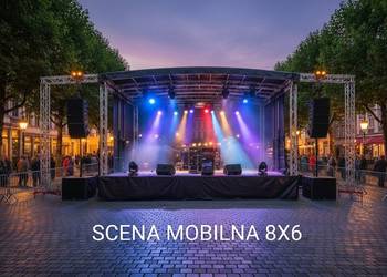 Wynajem - Scena Mobilna 8x6 | Scena Nagłośnienie Oświetlenie
