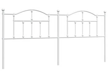 Metalowe wezgłowie białe 193 cm WM-353525