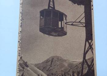 Stara widokówka Zakopane -wagonik kolejki