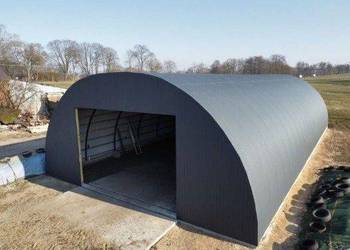 Hala łukowa 12 x 25m wzmocniona teownikiem 50x50x6 kompet obora garaż