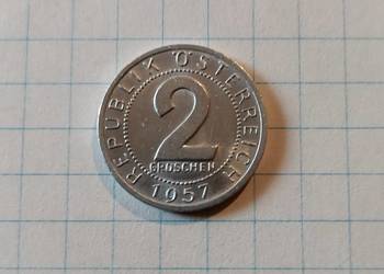 2 GROSCHEN ( GROSZE ) 1957 ROK - AUSTRIA