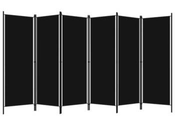 vidaXL Parawan 6-panelowy, czarny, 300 x 180 cm(SKU:320730)