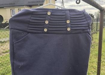 Midnight Chic Button Skirt