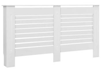 Osłona na kaloryfer biała 152 x 19 x 815 cm MDF WM-284321