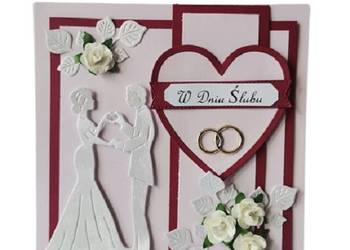 Kartki Pamiątka Ślub Para Młoda W Kwiatach K4 Róż – Czerwień