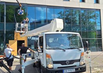 Podnośnik koszowy wynajem zwyżka 27m 3.5t